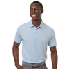 Adidas Men's White/Crystal Sky Performance Textured Polo