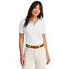 Brooks Brothers Women's White Pima Cotton Pique Polo