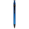 Logomark Blue Illuminate Recycled Aluminum Plunge-Action Pen