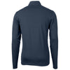 Cutter & Buck Men's Navy Blue Virtue Eco Pique Recycled Tall Quarter Zip