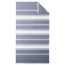 Port Authority River Blue Navy/White Beach Throw