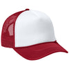 Port Authority White/Rich Red/Rich Red Foam Truck'N Cap