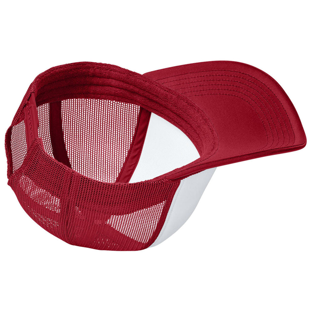 Port Authority White/Rich Red/Rich Red Foam Truck'N Cap
