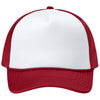 Port Authority White/Rich Red/Rich Red Foam Truck'N Cap