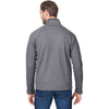 Core 365 Men's Black/White Venture Heathered Stripe Full-Zip