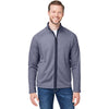 Core 365 Men's Classic Navy/White Venture Heathered Stripe Full-Zip