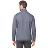 Core 365 Men's Classic Navy/White Venture Heathered Stripe Quarter-Zip