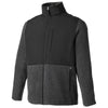 Core 365 Men's Heather Charcoal/Black Journey Summit Hybrid Full Zip
