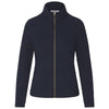 Landway Women's Navy Seneca Quilted Full-Zip Sweater