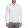 Callaway Men's White Long Sleeve Water Repellent Quarter Zip Mock with Reflection