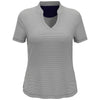 Callaway Women's Peacoat Navy/White Fine Line Spripe Polo