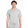 Cherokee Unisex White 1-Pocket V-Neck Top