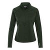 Landway Women's Heather Moss Alpha Heathered 1/4-Zip Pullover