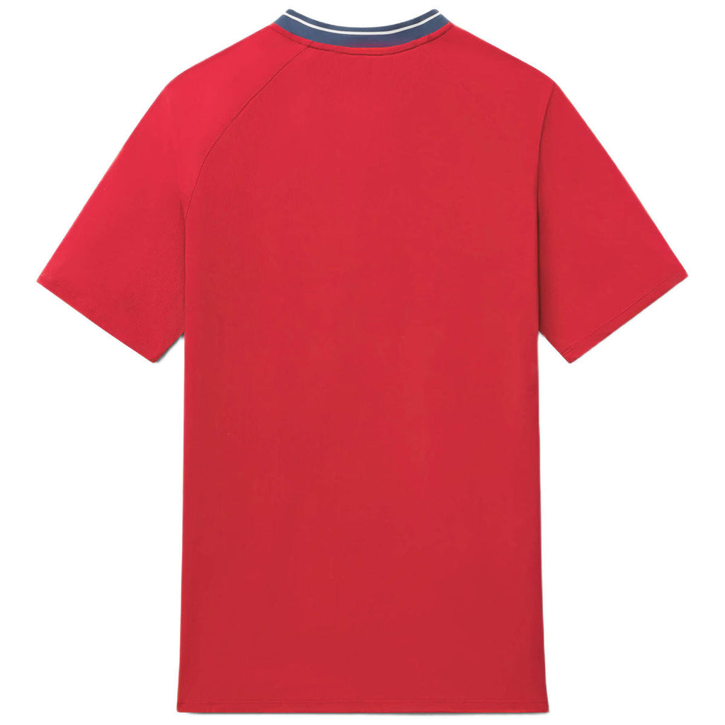 UNRL Men's Carmine Red Condor Polo