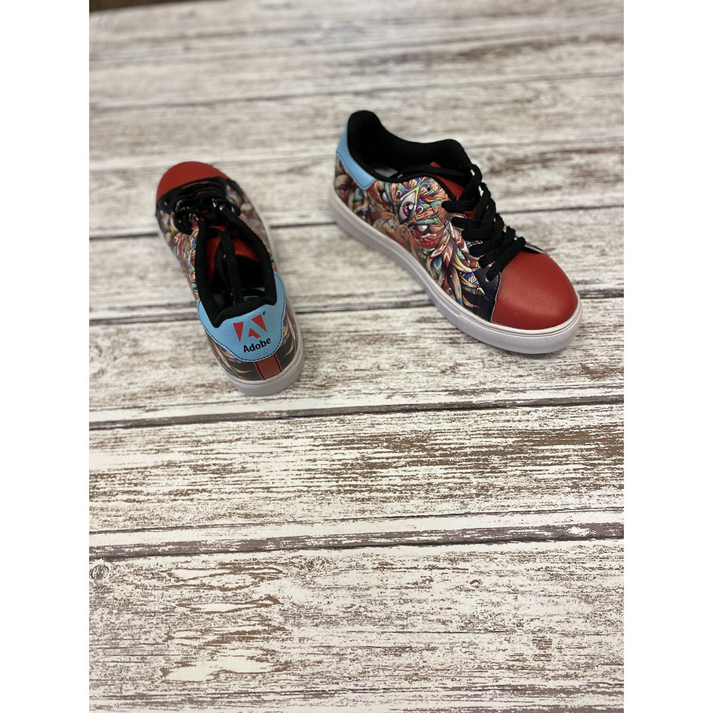 Sock101 White Yang Custom Printed Shoes