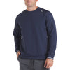 UNRL Unisex Striped Navy Crossover Crewneck