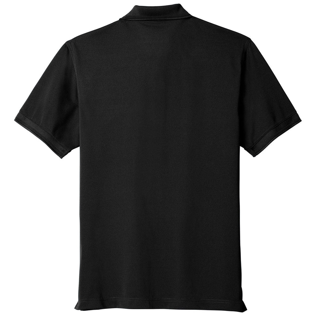 CornerStone Men's Black Industrial Snag-Proof Pique Polo
