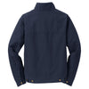 CornerStone Men's Navy Washed Duck Cloth Flannel-Lined Work Jacket
