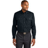 CornerStone Men's Navy Blue Long Sleeve Select Ripstop Shirt