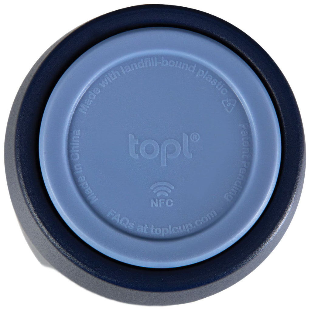 TOPL Navy 16 oz. Double Wall, Recycled Stainless Steel 360° Tumbler