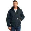 Carhartt Men's Dark Navy Thermal-Lined Duck Active Jacket