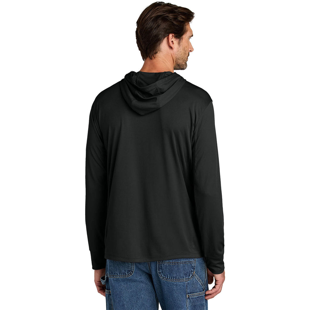Carhartt Men's Black Force Sun Defender Long Sleeve Hooded T-Shirt