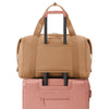 Dagne Dover Camel Landon Neoprene Carryall Bag - Extra Large