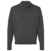 Devon & Jones Men's Graphite New Classics Quarter-Zip Sweater