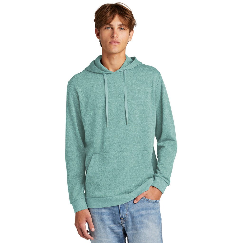 District Unisex Heathered Eucalyptus Blue Perfect Tri Fleece Pullover Hoodie