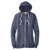 District Women's New Navy Perfect Tri French Terry Full-Zip Hoodie
