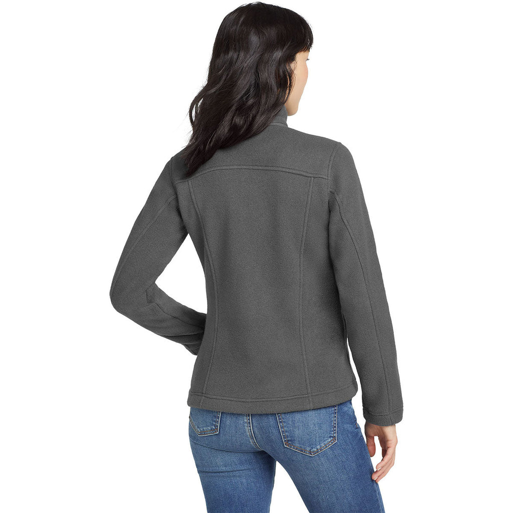 Eddie Bauer Women's Grey Steel Full-Zip Fleece Jacket