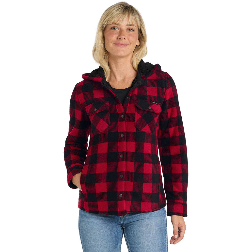 Eddie Bauer Women's Radish/Black Woodland Shirt Jac