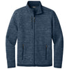 Eddie Bauer Men's River Blue Heather Sweater Fleece Full Zip