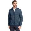Eddie Bauer Men's River Blue Heather Sweater Fleece Full Zip