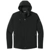 Eddie Bauer Men's Black Hooded Softshell Parka