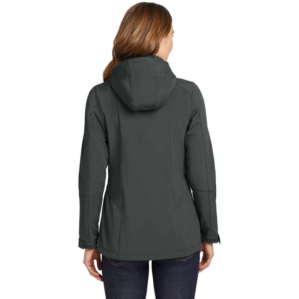 Eddie Bauer Women's Grey Steel Hooded Softshell Parka