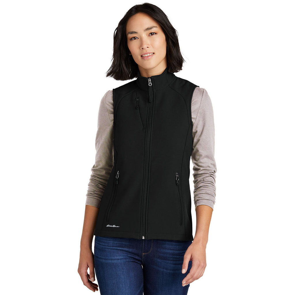 Eddie Bauer Women's Deep Black Stretch Soft Shell Vest
