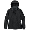 Eddie Bauer Women's Black/Steel Grey Rain Jacket