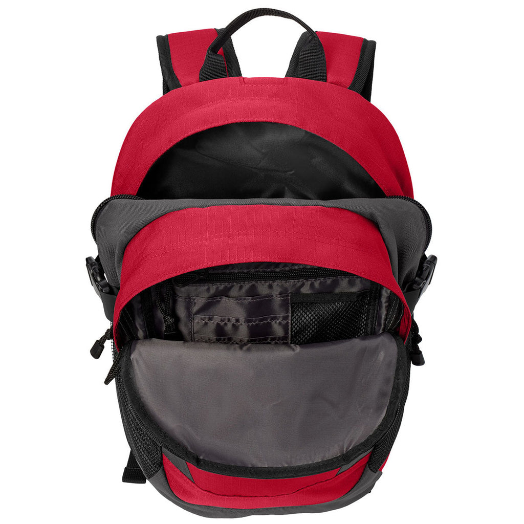 Eddie Bauer Radish/Grey Steel Ripstop Backpack