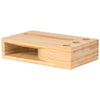 Logomark Natural Allegra Bamboo Phone Stand & Amplifier