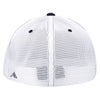 Pacific Headwear Navy/White/Navy Premium M2 Performance Trucker FlexFit Cap