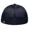 Pacific Headwear Red/Navy/Navy Premium M2 Performance Trucker FlexFit Cap