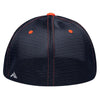 Pacific Headwear White/Navy/Orange Premium M2 Performance Trucker FlexFit Cap