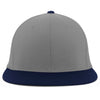 Pacific Headwear Silver/Navy Premium A/C2 Performance FlexFit Cap