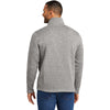 Port Authority Men's Deep Smoke Heather Arc Sweater Fleece 1/4 Zip