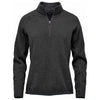 Stormtech Women's Black Heather Avalanche 1/4 Zip Pullover