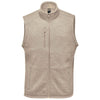 Stormtech Men's Oatmeal Heather Avalanche Full Zip Fleece Vest