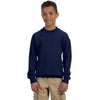Gildan Youth Navy Heavy Blend 8 oz. 50/50 Fleece Crew
