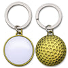Ball Pro Brass Golf Ball Shaped Metal Keychain
