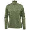 Stormtech Women's Sage Green Heather Treeline Performance 1/4 Zip Pullover